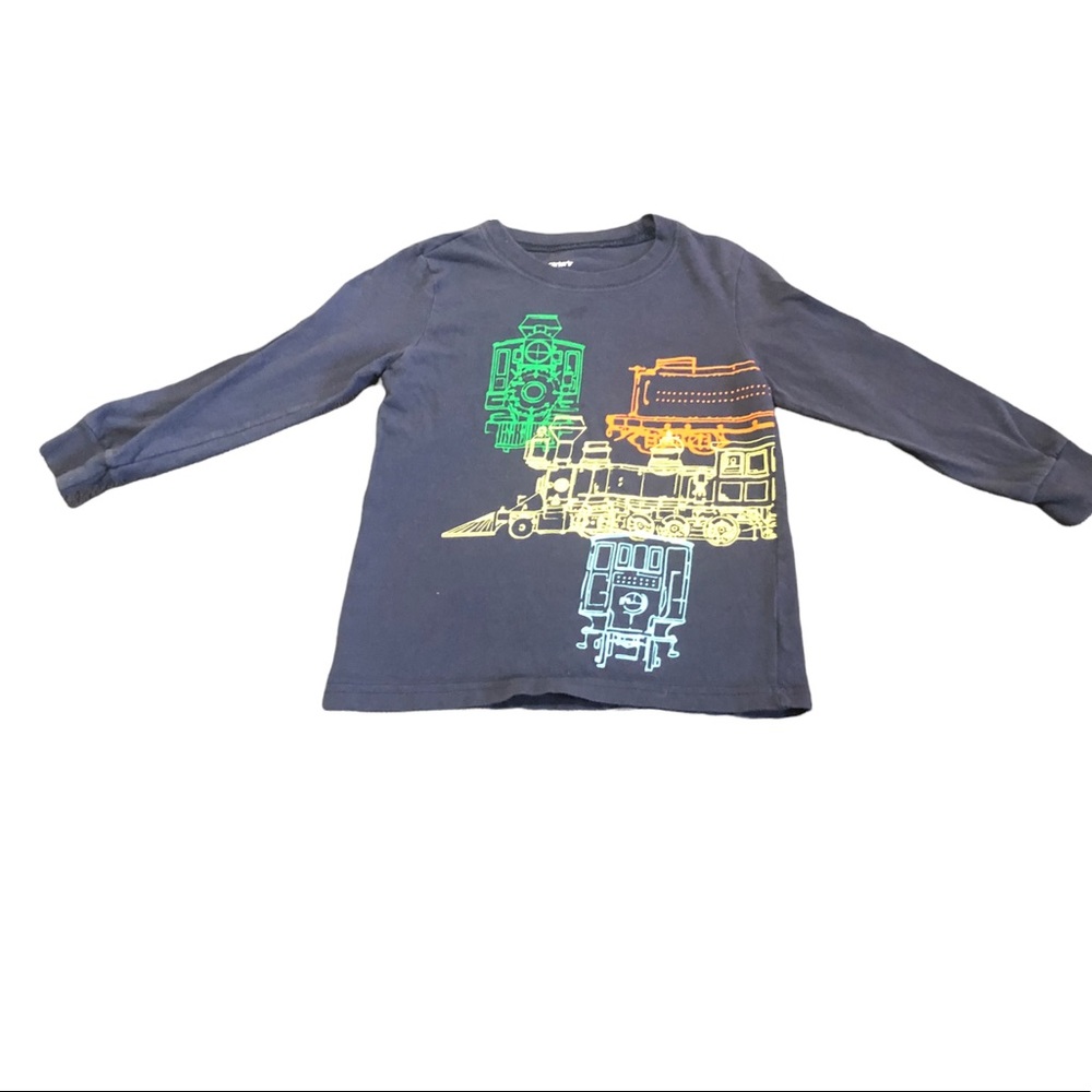 Carter’s • Navy Blue Train Design Long Sleeve